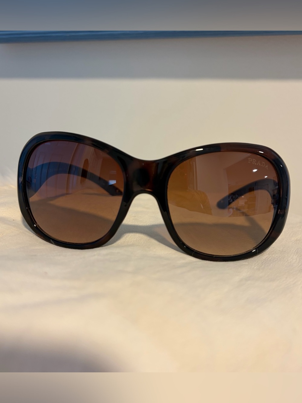 Prada SPR09L  Sunglasses in Brown Tortoise Silver Side